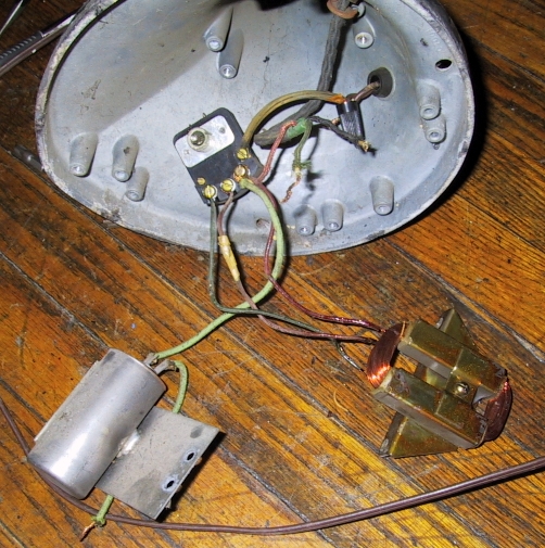 Original Condition Coil, Switch and Capacitor View